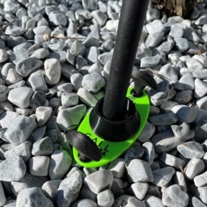Support de talon pour canne à pêche à fixer au sol